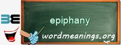 WordMeaning blackboard for epiphany